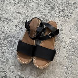 High Flats Size 8 1/2 Black 