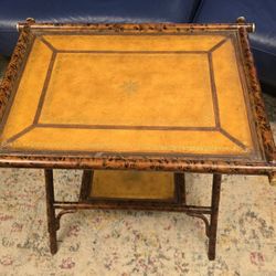 Maitland And Smith Leather End Table