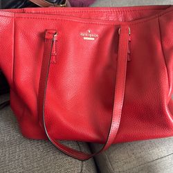 Kate Spade Red Leather Tote