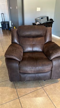 brown recliner chair