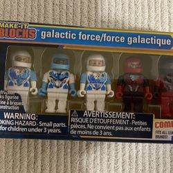 Make-IT Blocks Galactic Force 5 Pack Figures
