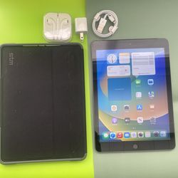 Apple iPad 5th Generation with 32GB storage, in good working condition. Fully functional and iCloud unlocked, ready for a new user.