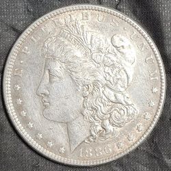 1886 MORGAN SILVER DOLLAR 90% $1 COIN US