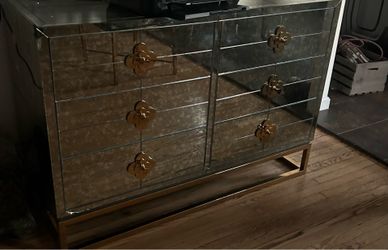 Jonathan Adler mirrored credenza
