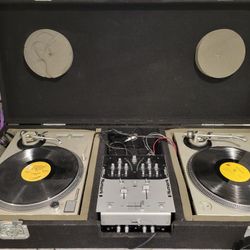 Technics 1200's, Numark 1002 Mixer and Odyssey Case
