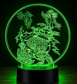 Rat Fink mechanic Rat kustom kulture Halloween Christmas Thanksgiving ready lamp