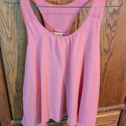 Pink Sleeveless Top With Pretty Back 