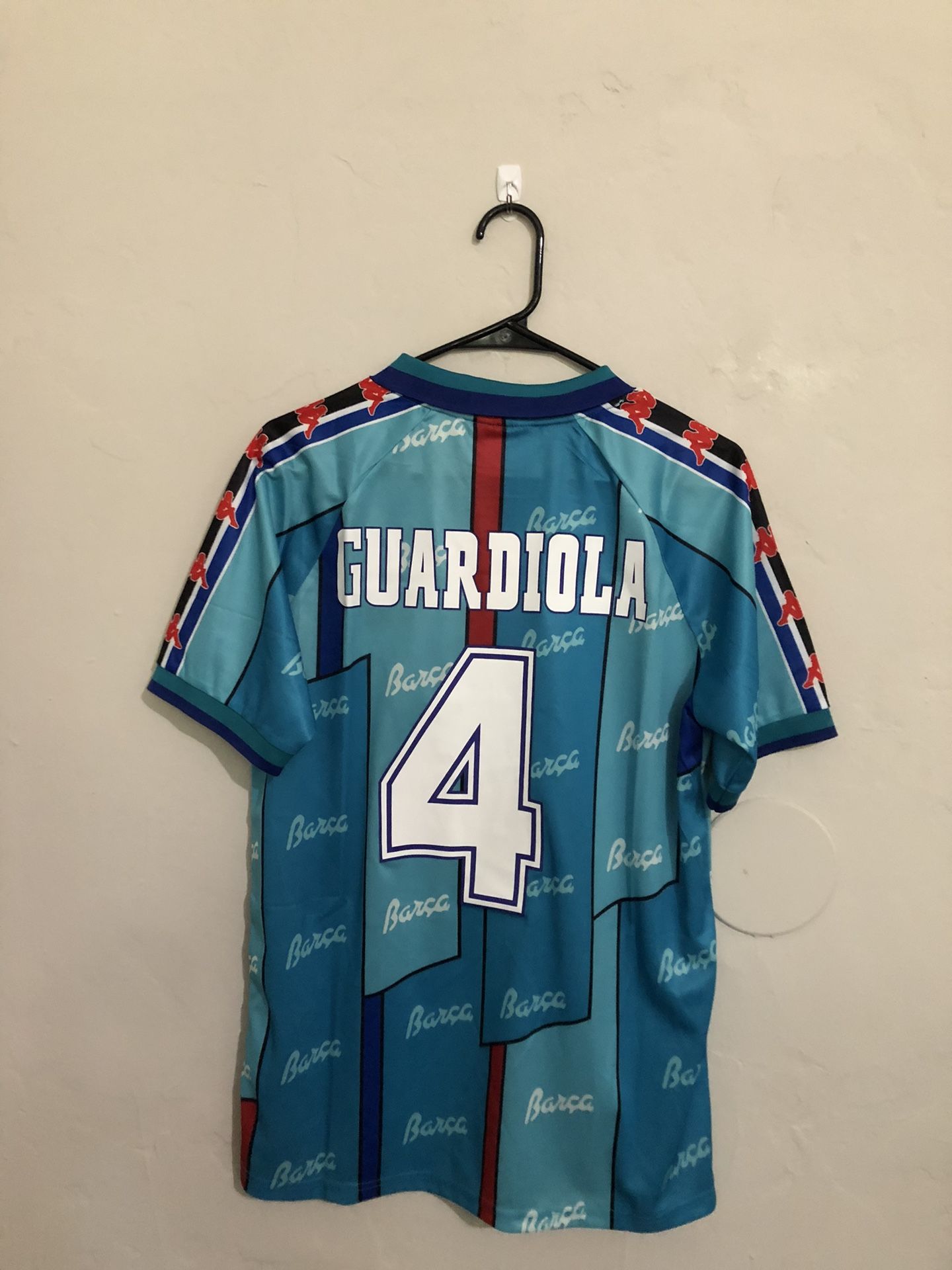 Barcelona 1996-97 Away Guardiola Jersey (medium Large XL)