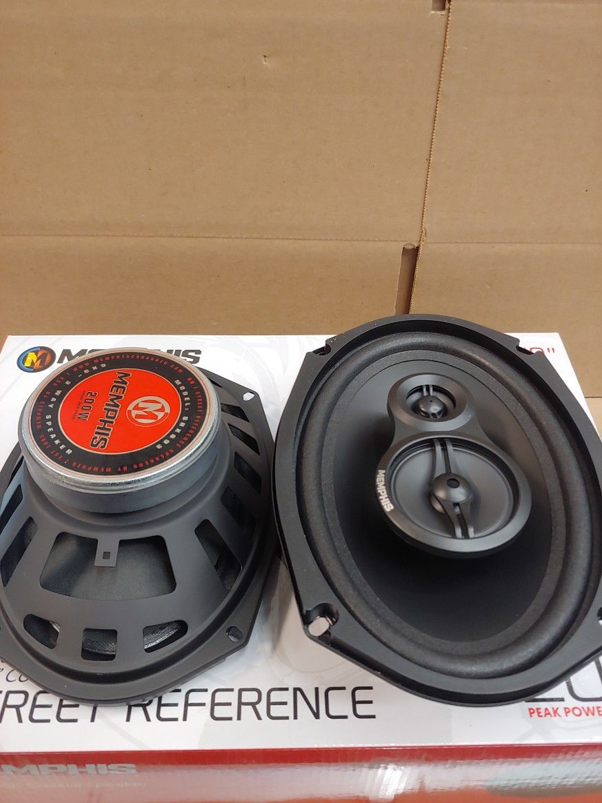 MEMPHIS 1 PAIR 6×9 3 WAY 200 WATTS PEAK POWER PER PAIR CAR SPEAKER ( BRAND NEW PRICE IS LOWEST INSTALL NOT AVAILABLE )