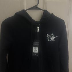 True Religion Rhinestone Butterfly Zip Up