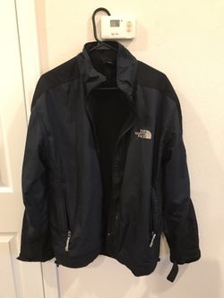 The North Face wind stopper breaker blue broken zipper XXL men (fits like XL)