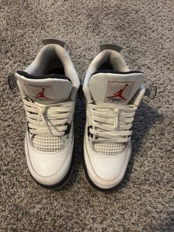 Air Jordan 4 Retro OG GS 'White Cement' 2025 send me offers tryna get them gone Size 7 US Same day/next day shipping !! NO BOX!!