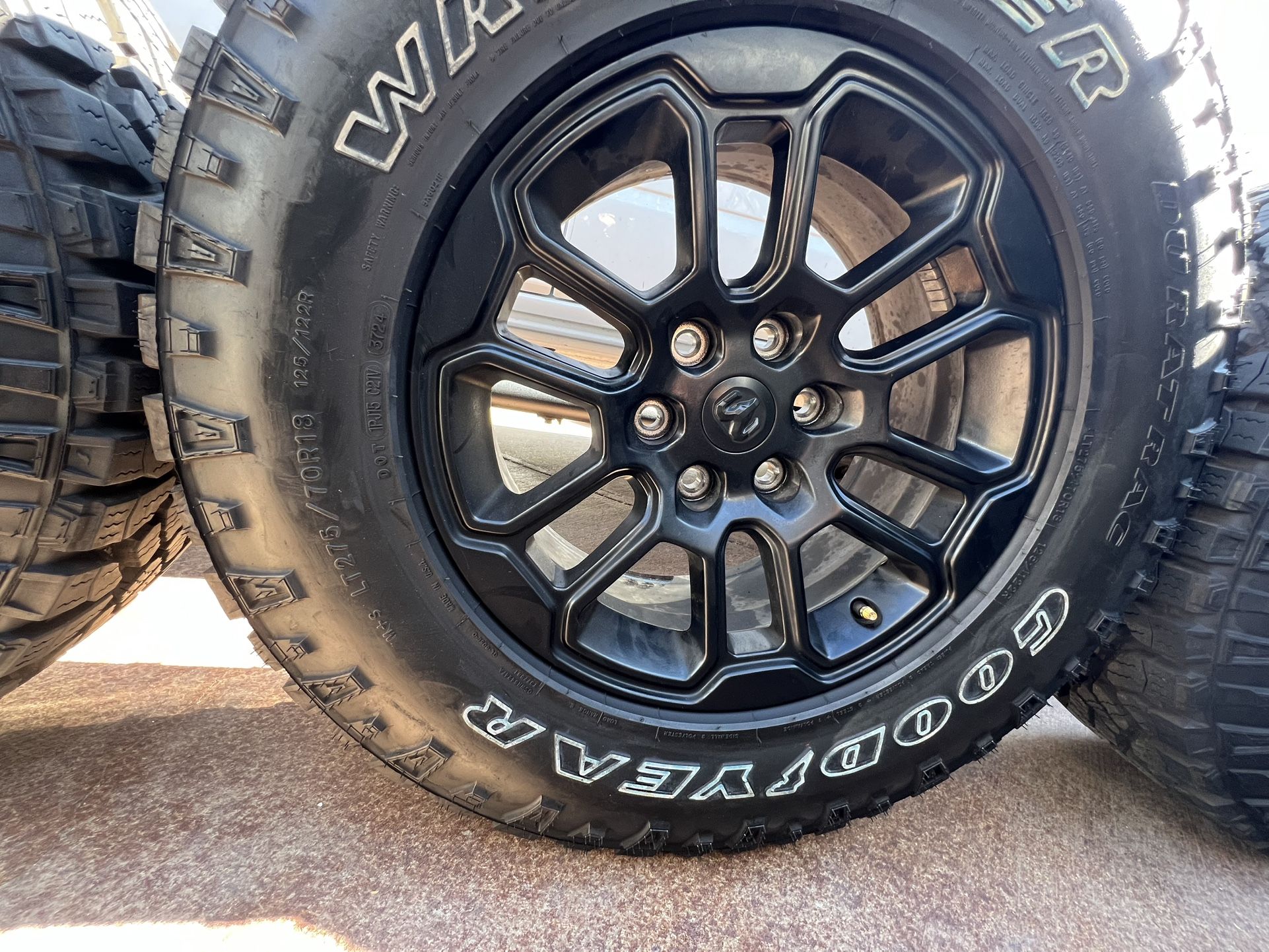 Rims And Tires Of A 2025 RAM Truck 1500