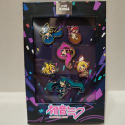 Hatsune Miku Enamel Pins Set Of 6