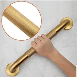 Shower Grab Bar, 2 Pack 24 Inch Gold Bathroom Grab Bar, 1.25" Diameter 304 Stainless Steel 