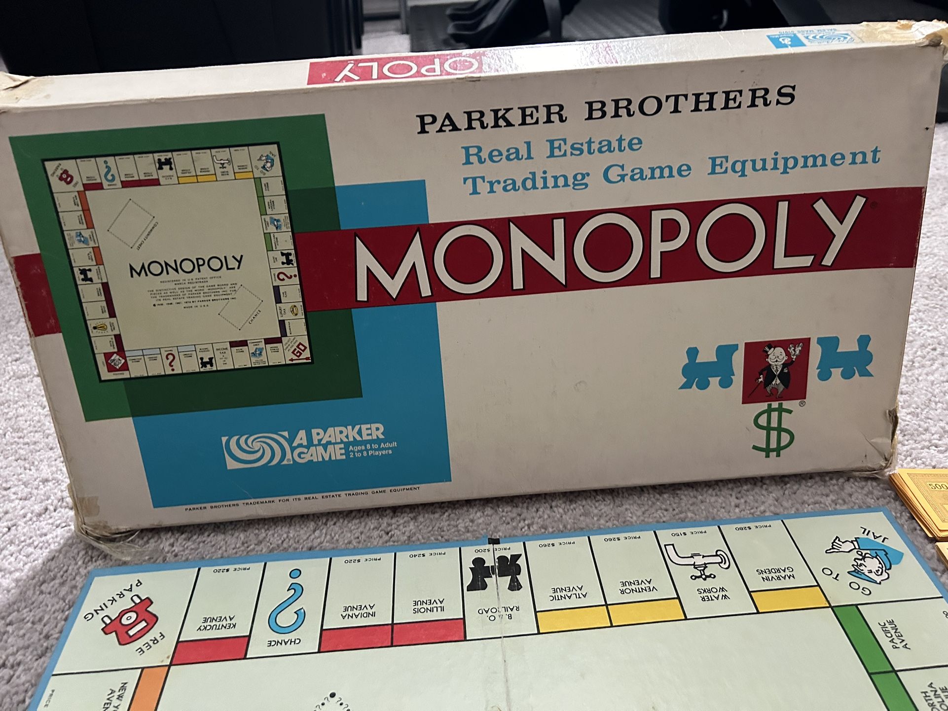 Vintage Monopoly Game 1961