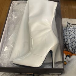 Brand New White Boots For Costumes