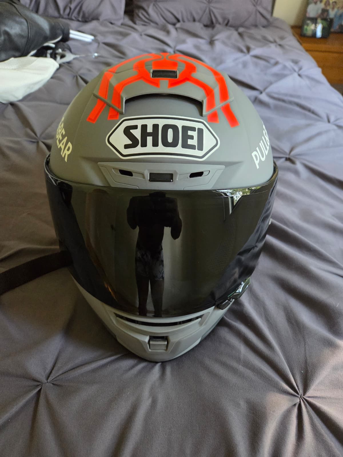 Shoei Large Helmet With Bluetooth