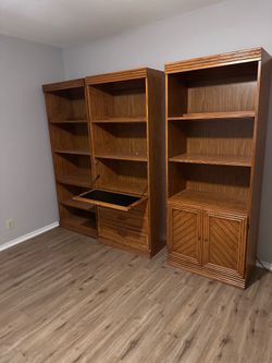 3 tall bookshelves 78”