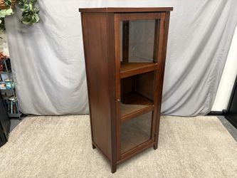 WORLD MARKET Transitional Glass Door Curio Cabinet