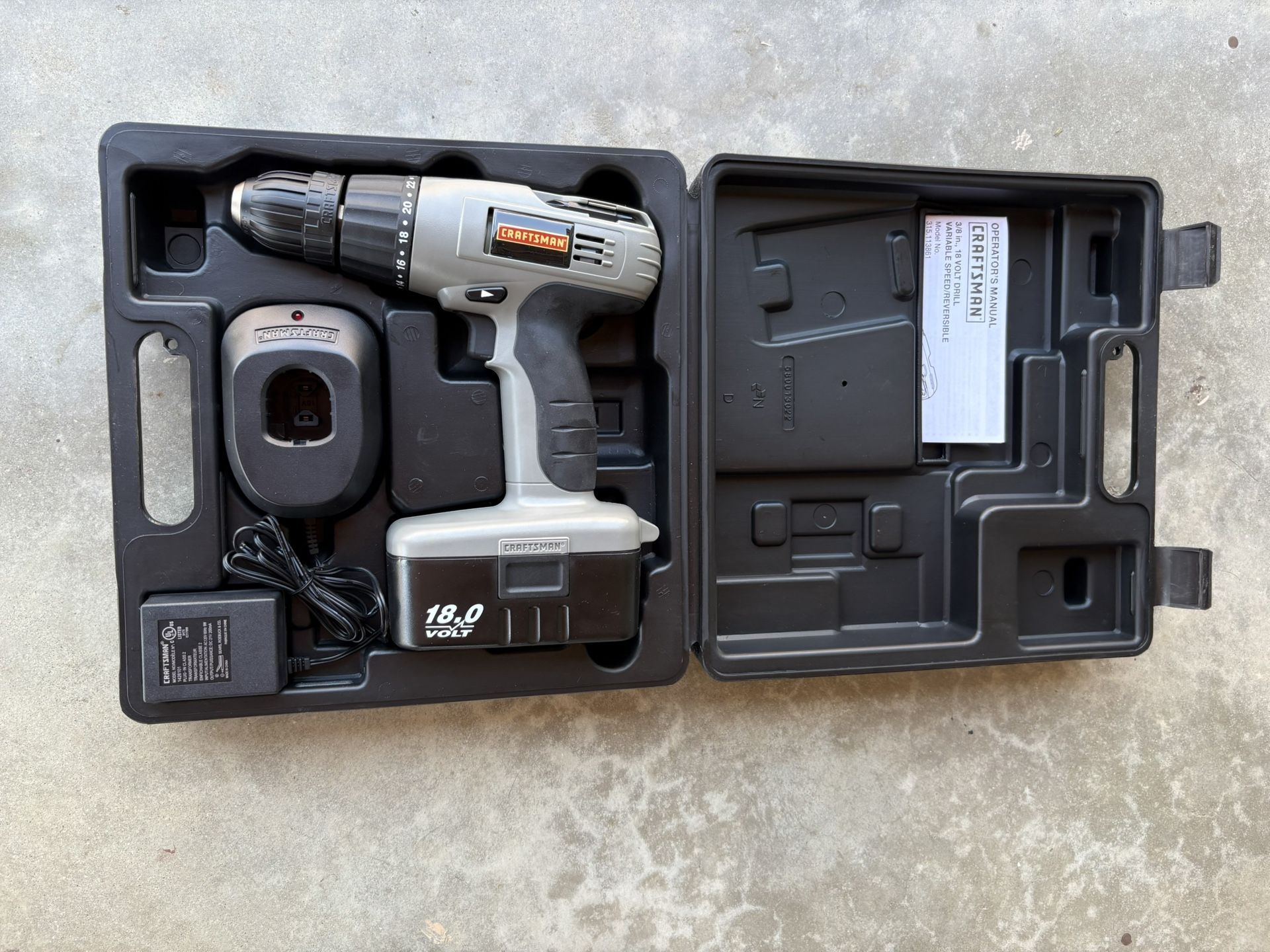 18v Craftsman Cordless Drill