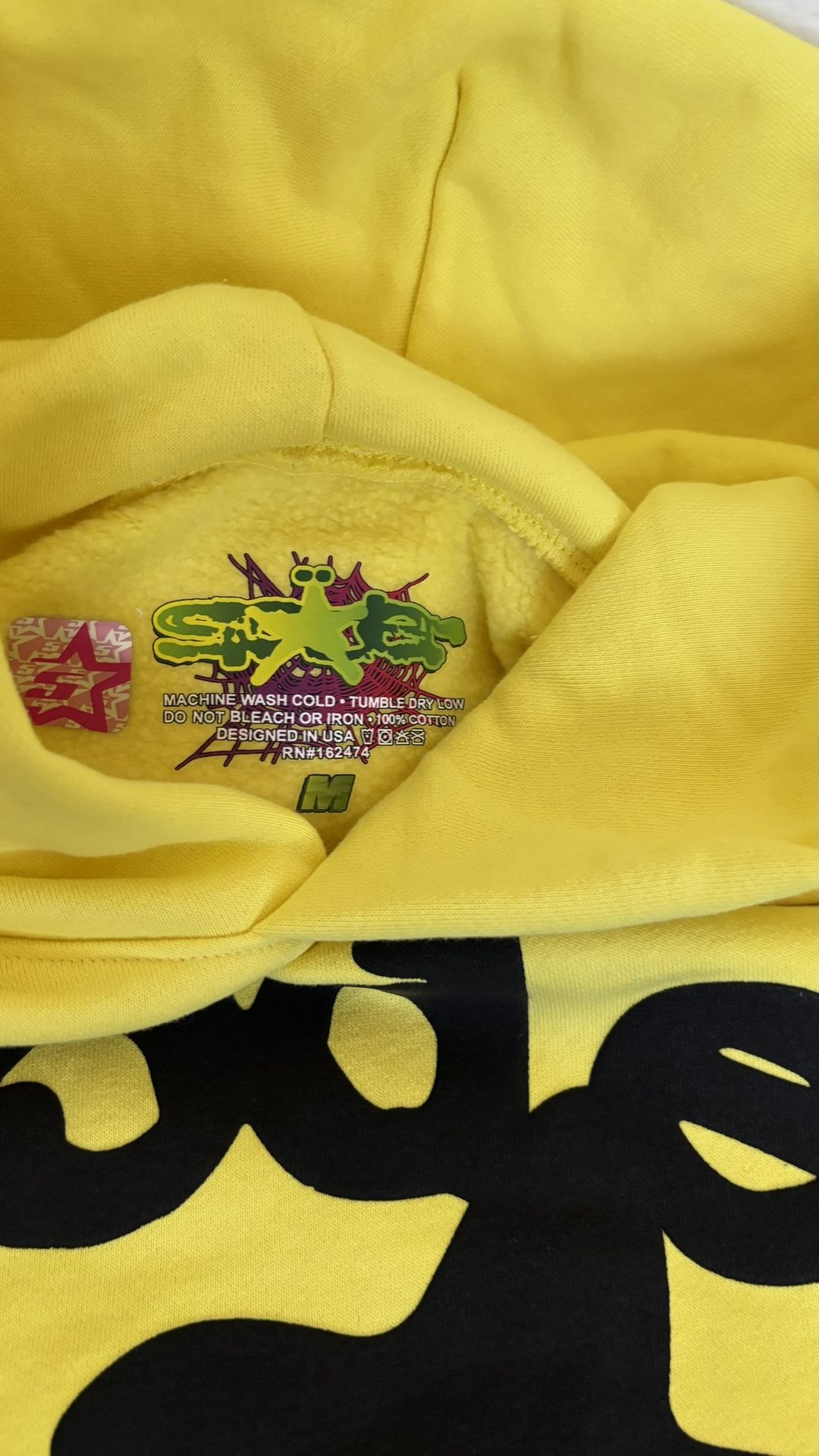 Yellow Big Star Sp5der Hoodie 