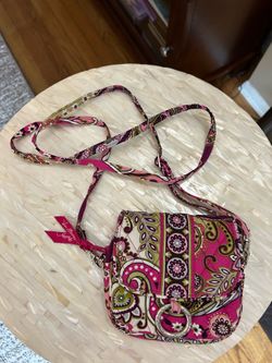 Vera Bradley Quilted Mini Crossbody/Very Berry Paisley