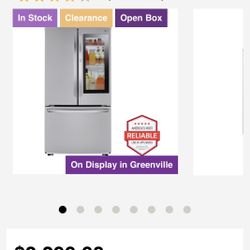 LG INSTAVIEW DOOR IN DOOR REFRIGERATOR OBO!!! 