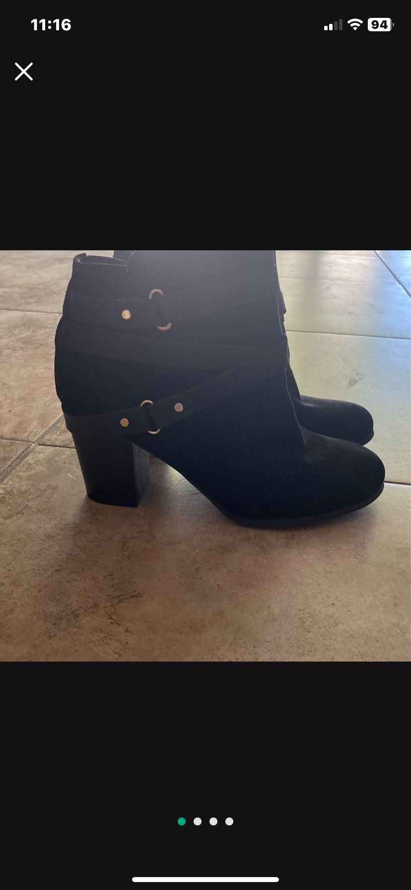 New Womens Black Boots - Size 8.5