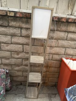 Wooden Shelf Lamp Must Pick Up Tomorrow