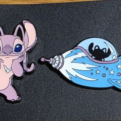 Disney Pins - Angel & Spaceship 