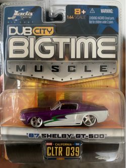 Jada Toys DUB City Bigtime Muscle ’67 Shelby GT-500 – New in Package