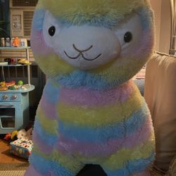 Amuse Rainbow Alpaca Plush