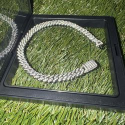 VVS1 Cuban link bracelet, 7”
