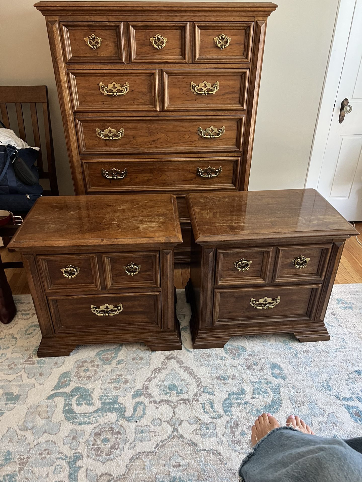 Bedroom, Dresser & night Stands