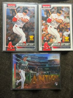 Roman Anthony Rookie Card Lot