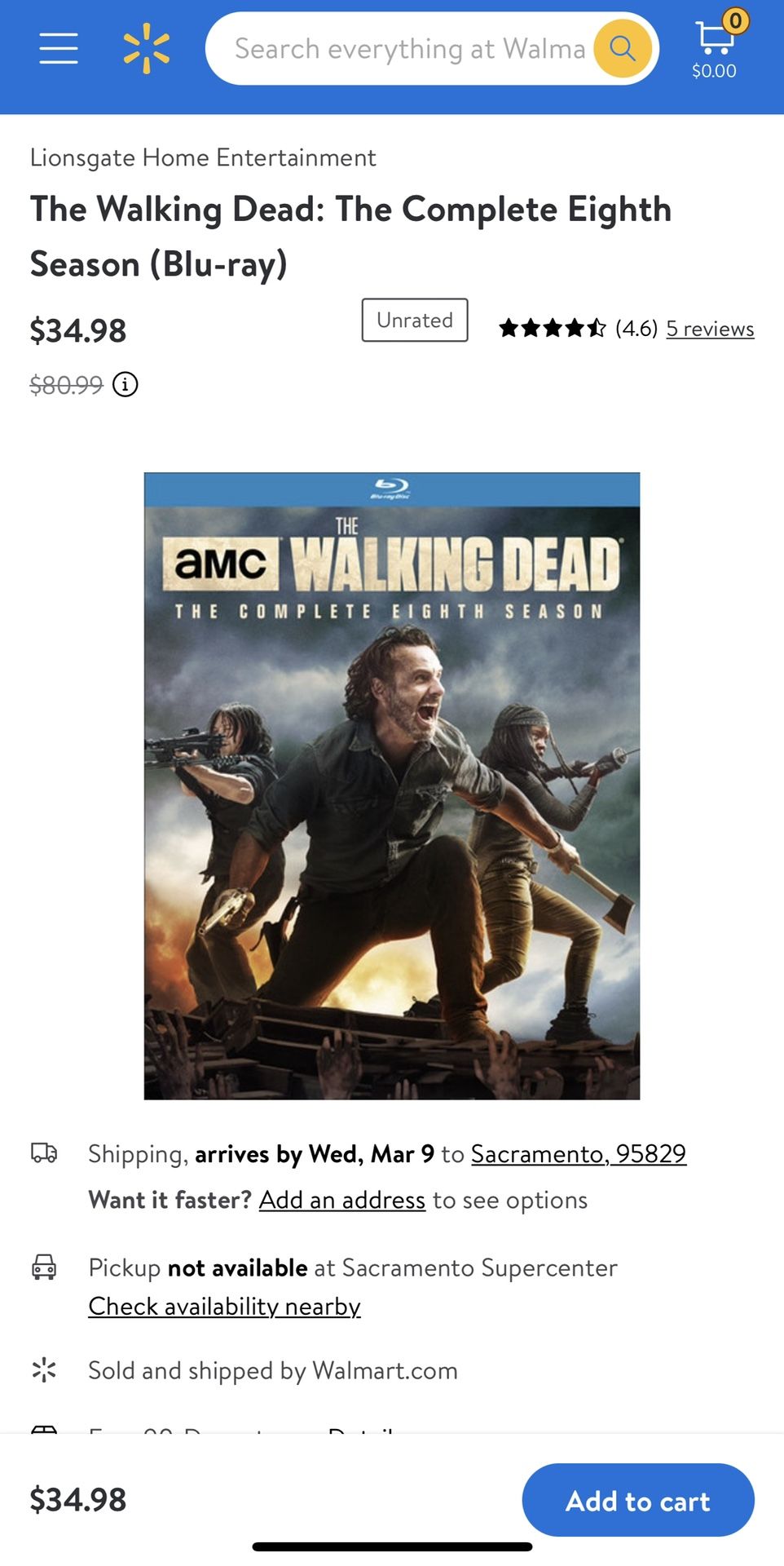 Walking Dead Season 8 Blu Ray