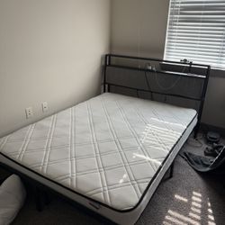 Full Size Mattress w/ Bed frame 