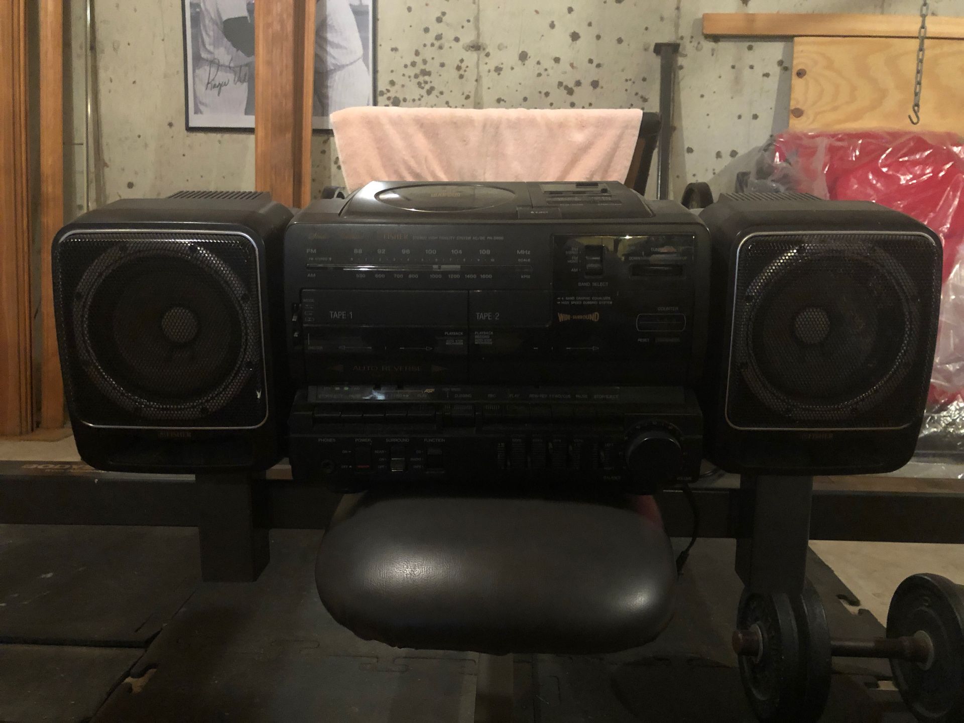 Fisher duel cassette deck , Radio and CD player, New Condition ! Asking $40 OBO