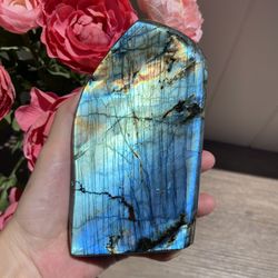 940g High Quality Flash Labradorite Freeform, Super Flashy Polished,