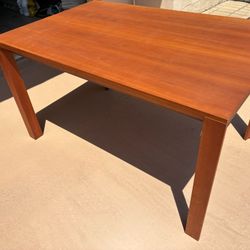 Wood Dining Table & 4 Chairs