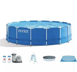 Intex 18ft x 48in Prism Metal Frame Swimming Pool - NEW UNOPENED