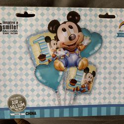 Mickey Mouse Birthday Balloon Party Decoration Blue