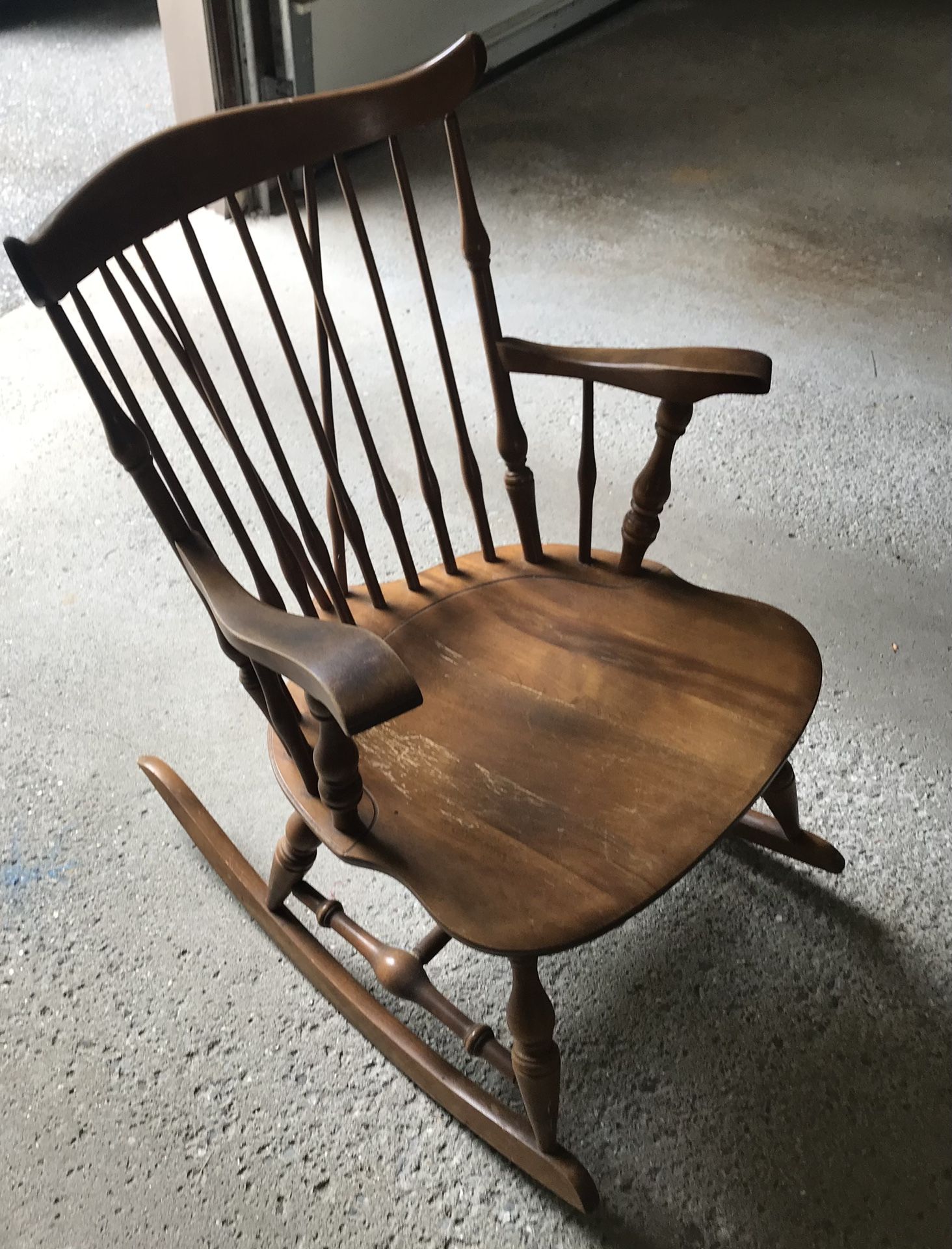 Beautiful Solid Maple Rocking Chair