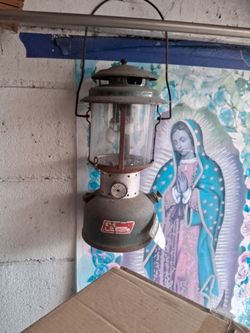 Oil lanterns.