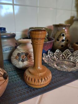 Wood Bud Vase