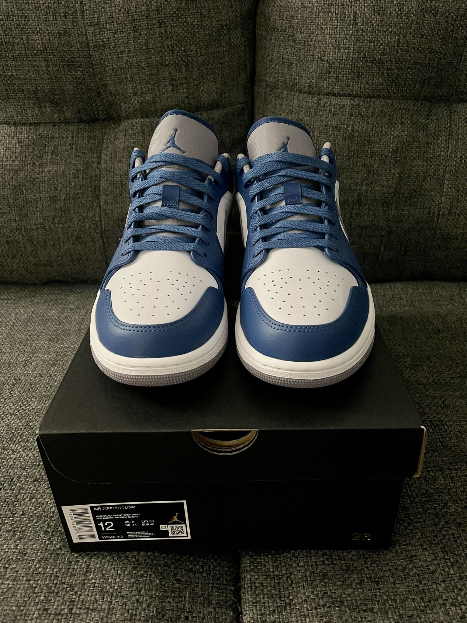 Brand New Air Jordan 1 Low True Blue Size 12
