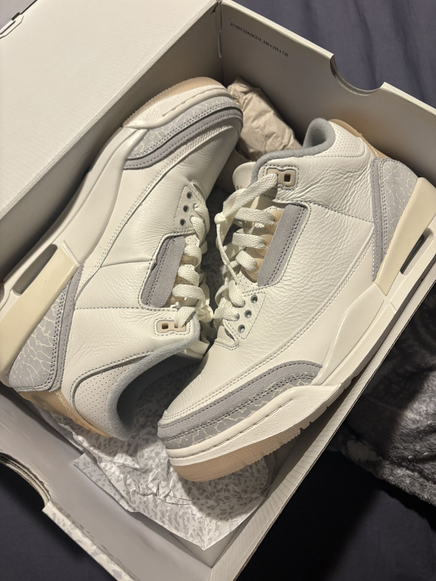 Jordan 3 Size 8 Mens Worn Twice