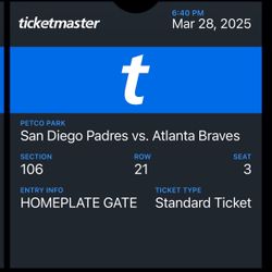 Padres Vs Braves Friday 3/28/25
