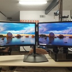 Dell Desktop Dual screen Monitors Complete 